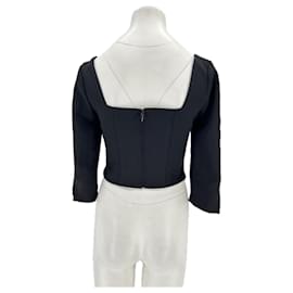 Autre Marque-Top noir à motifs-Black
