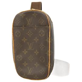 Louis Vuitton-Sac à bandoulière Louis Vuitton Monogram Pochette Ganjou-Marron