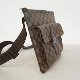 Louis Vuitton-Sac à épaule Mervil Pochette Damier Louis Vuitton-Damier ebène