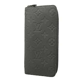 Louis Vuitton-Portefeuille Long Louis Vuitton en Noir-Noir