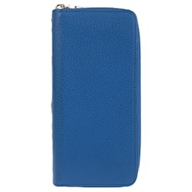 Louis Vuitton-Portefeuille long en cuir Taurillon Louis Vuitton-Bleu