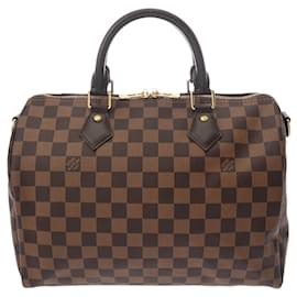 Louis Vuitton-Louis Vuitton Damier Speedy Bandouliere 30 Handbag-Brown,Damier ebene