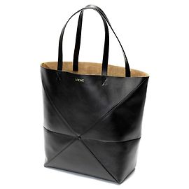 Borsa XL Puzzle Fold di Loewe Nero