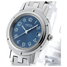 Hermès-Hermes HERMES Clipper CL4.210 Blue Quartz Watch-Other