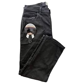 Fendi-Jeans Fendi "Karl Loves" – Édition Limitée Originale-Noir