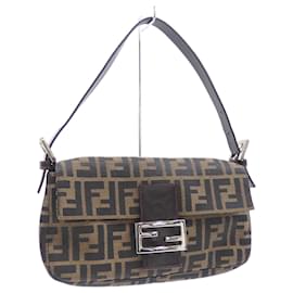 Fendi-Sac à main Fendi Zucca Mamma Bucket-Marron