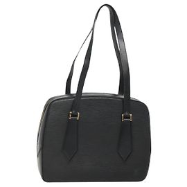 LOUIS VUITTON Borsa a Spalla Epi Voltaire Nera M52432 LV Auth bs25359 Nero