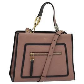 Sac à main en cuir FENDI Runaway Small 2way Rose Or Auth bs25561 Rose Doré