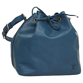 Louis Vuitton-LOUIS VUITTON Epi Petit Noe Shoulder Bag Blue M44105 LV Auth yk18129-Blue