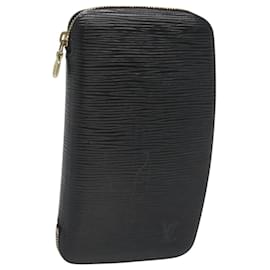 Louis Vuitton-LOUIS VUITTON Epi Agenda Geode Travel Case Black M63872 LV Auth 120601-Black
