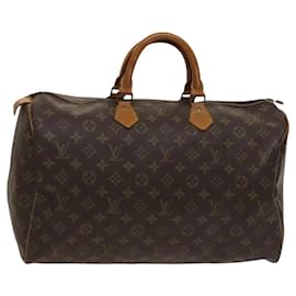 Louis Vuitton-LOUIS VUITTON Monogram Speedy 40 Hand Bag M41522 LV Auth 119894-Monogram