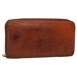 Louis Vuitton-LOUIS VUITTON Nomad leather Zippy Wallet Long Wallet Brown M85068 Auth yk18135-Brown
