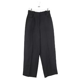 Sandro Schwarze weite Hosen Schwarz