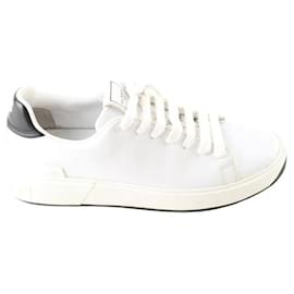 Balmain-Leather sneakers-White