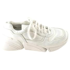 Kenzo Leder-Sneaker Weiß