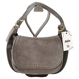 Jerome Dreyfuss Leather shoulder bag Grey