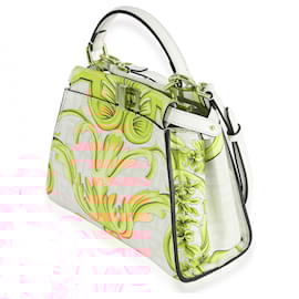 Fendi-Fendi x Versace Fendace Gold Baroque & White FF Motif Mini Peekaboo-Other