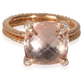 Anello Chatelaine in Morganite e Diamanti in Oro Rosa David Yurman Altro