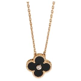 Van Cleef & Arpels-Pendentif Vintage Alhambra en Onyx Édition Limitée 2016 de Van Cleef & Arpels-Autre