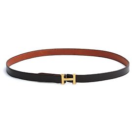 Hermès H Belt to compose reversible Constance adjustable Leather Belt Hermes Brown Golden Caramel
