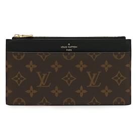 Louis Vuitton-Louis Vuitton Monogram Card Wallet-Brown,Black