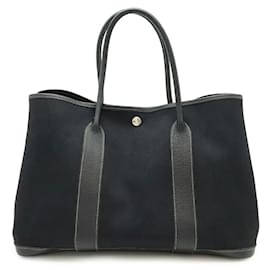 Hermès-Sac Tote PM Hermes Garden-Noir