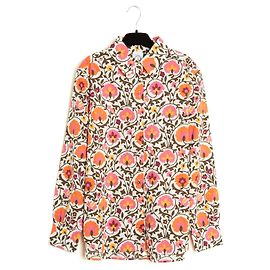 Autre Marque La Double J Top camicia FR40 Floral Cotton Top Shirt UK12 US10 Pristine Multicolore