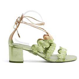 Aquazzura-Aquazzura Sandals Or EU38.5 Gold Leather Goddess Sandals Shoes UK5.5 US8 New-Golden