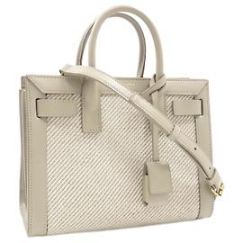 Saint Laurent Paris Tote Bag Beige