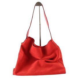 Gerard Darel Borsa a spalla in suede Rosso