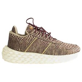 Giuseppe Zanotti Braune Leder-Sneaker Braun