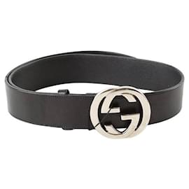 Gucci-Cinto de couro-Preto