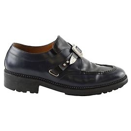Autre Marque Blaue Leder-Loafer Blau