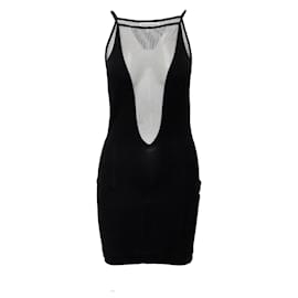 Emporio Armani-Emporio Armani Mesh Cut-out Dress-Black