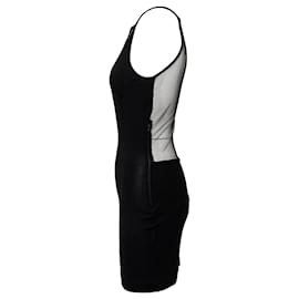 Emporio Armani-Emporio Armani Mesh Cut-out Dress-Black