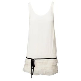 Robe Mini Red Valentino Blanc cassé
