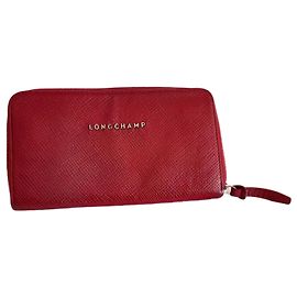 Cartera Longchamp Companion Cuero Burdeos Burdeos