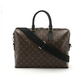 Louis Vuitton-Louis Vuitton Monogram Porte-Documents Jour 2way Mallette M40868-Marron