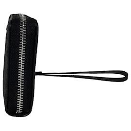 Michael Kors-Michael Kors Continental Wallet in Black Coated Canvas-Black