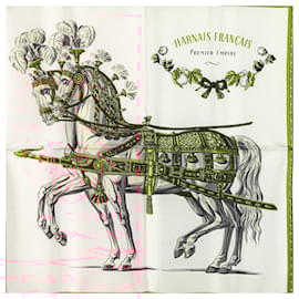 Hermès-Hermès HARNAIS FRANCAIS PREMIER EMPIRE Écharpe en Soie-Violet