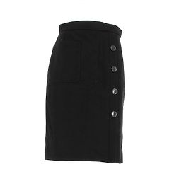 Saint Laurent Kaschmirrock Schwarz