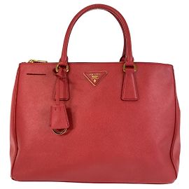 Sac 2 en 1 Galleria Saffiano de Prada Rouge