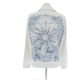 Christian Dior Giacca di denim bianca Bianco