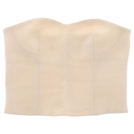 Stella Mc Cartney Stella McCartney Bustier Top aus Wolle Camel Kamel