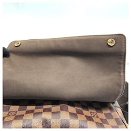 Louis Vuitton-Sac à épaule Louis Vuitton Damier Ebene Naviglio-Marron