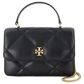 Kira Diamond Mini Cartera Con Cadena - Tory Burch - Cuero - Negro Negro