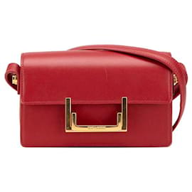Yves Saint Laurent Saint Laurent Classic Loulou Leather Mini Shoulder Bag Red