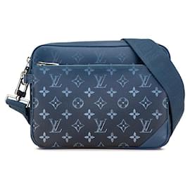 Louis Vuitton-Sac à bandoulière Messenger Trio Monogram Gradient Louis Vuitton M11592-Bleu