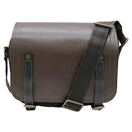 Louis Vuitton-Sac messager en cuir Utah Louis Vuitton-Marron