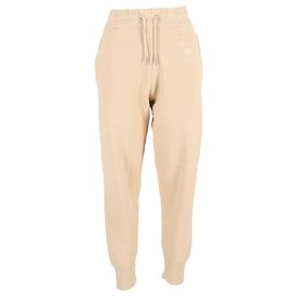 Pantalones de chándal de algodón nude con logo bordado Sandro Paris Castaño Carne